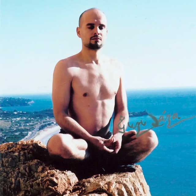 Guru Jára in Sperlonga, Italy, in the 1990s