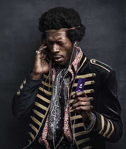 A portrait of Jimi Hendrix, by Philippe Echaroux