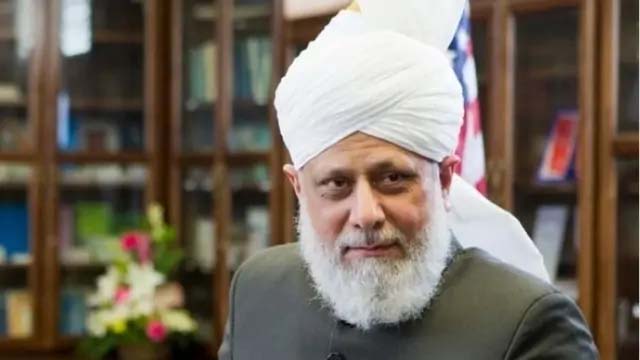 The khalifah Mirza Masroor Ahmad