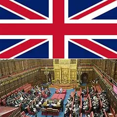 UK flag and House of Lords