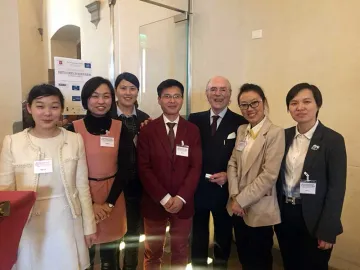 Pietro Nocita with members of the Church of Almighty God