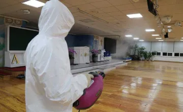 Disinfection carried out on church premises