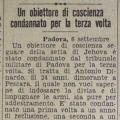 Antonio Dinardo, articolo giornale