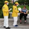 Scientology volunteers distribute COVID-19 prevention booklets in Sardinia (from Facebook)