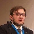 Alessandro Amicarelli speaks at the 2022 IRF Summit