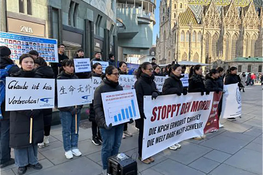CAG refugees protest in Austria