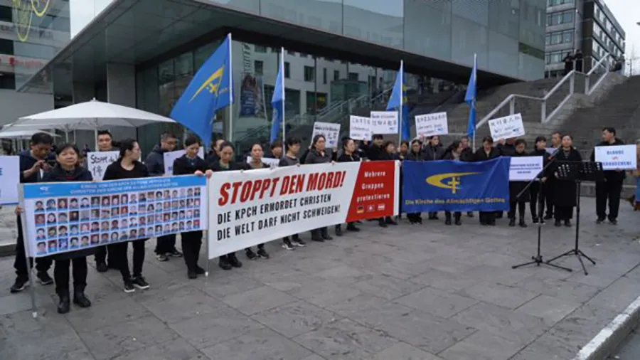 CAG refugees protest in Germany