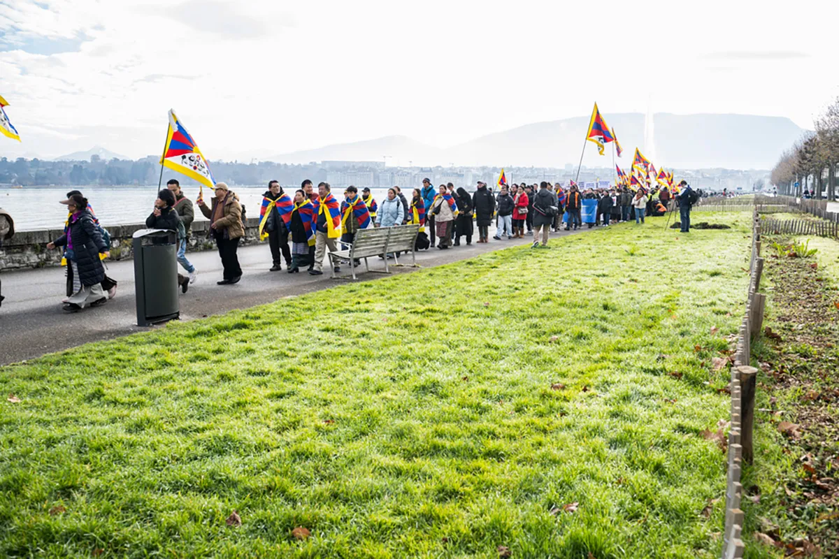 The march begins