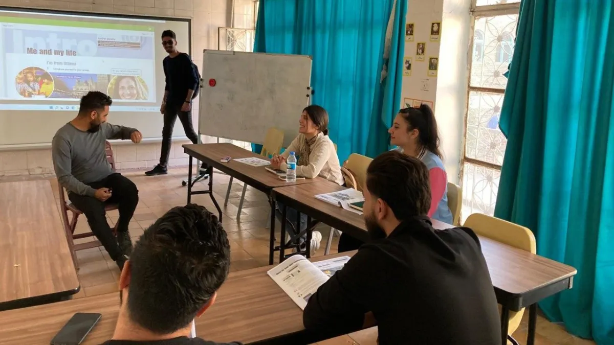 employees at the monastery of Sulaymaniyah
