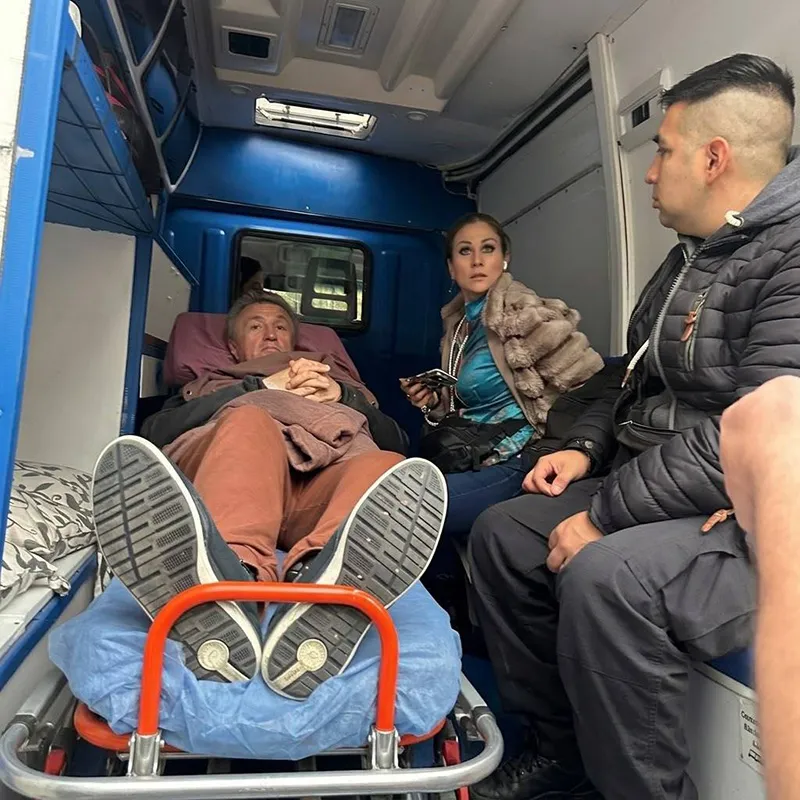 Kostantin Rudnev returns to the house arrest location after his recent surgery